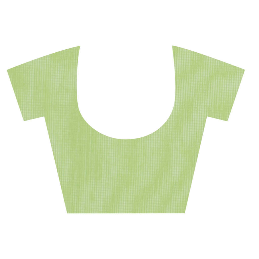 Light Green Blended Cotton Sequence_Handloom Hand Loom Saree (471)